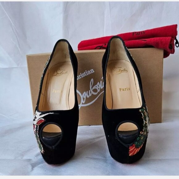 Christian Louboutin Dragon Heels- Designer Heels -Luxury Heels - Picture 3 of 5